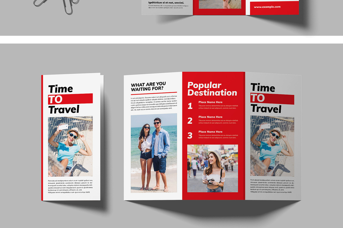 Travel Trifold Brochure, a Brochure Template by MightyDesign (Photo 4 of 7)