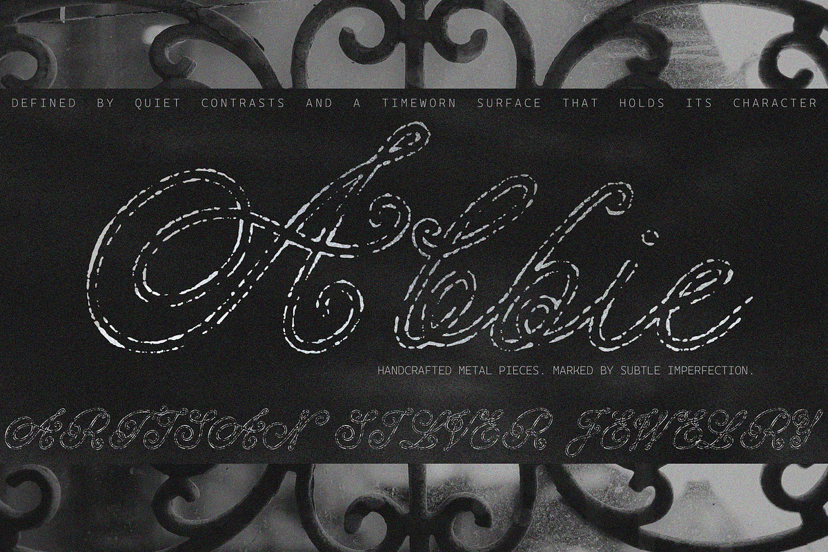 The Ash Forged Textured Script, a Script Font by AnMark (Photo 4 of 17)