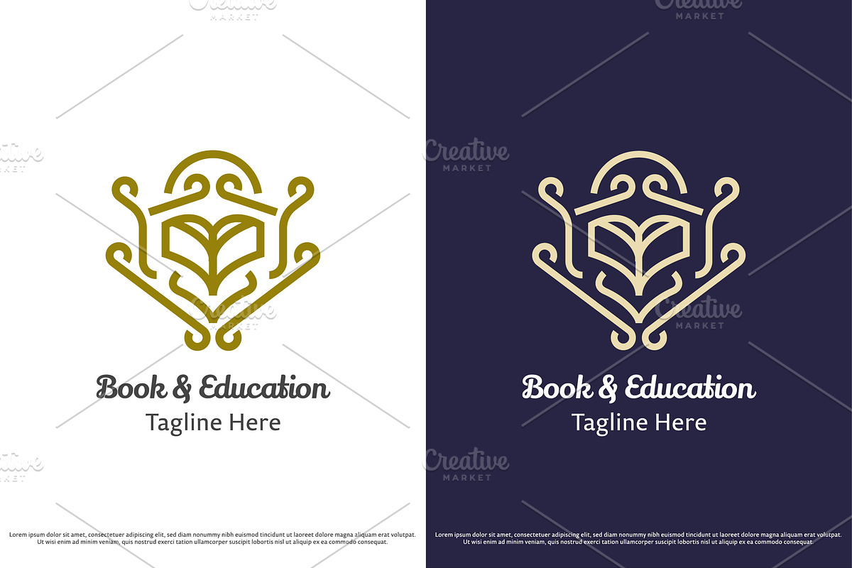 Book Education Philosophy Logo Icon, a Branding & Logo Template by Morvana Crew