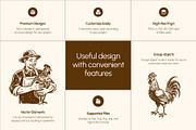 Vintage Farm Animals Illustration, an Animal Illustration by Prosymbols (Thumbnail 2 of 8)