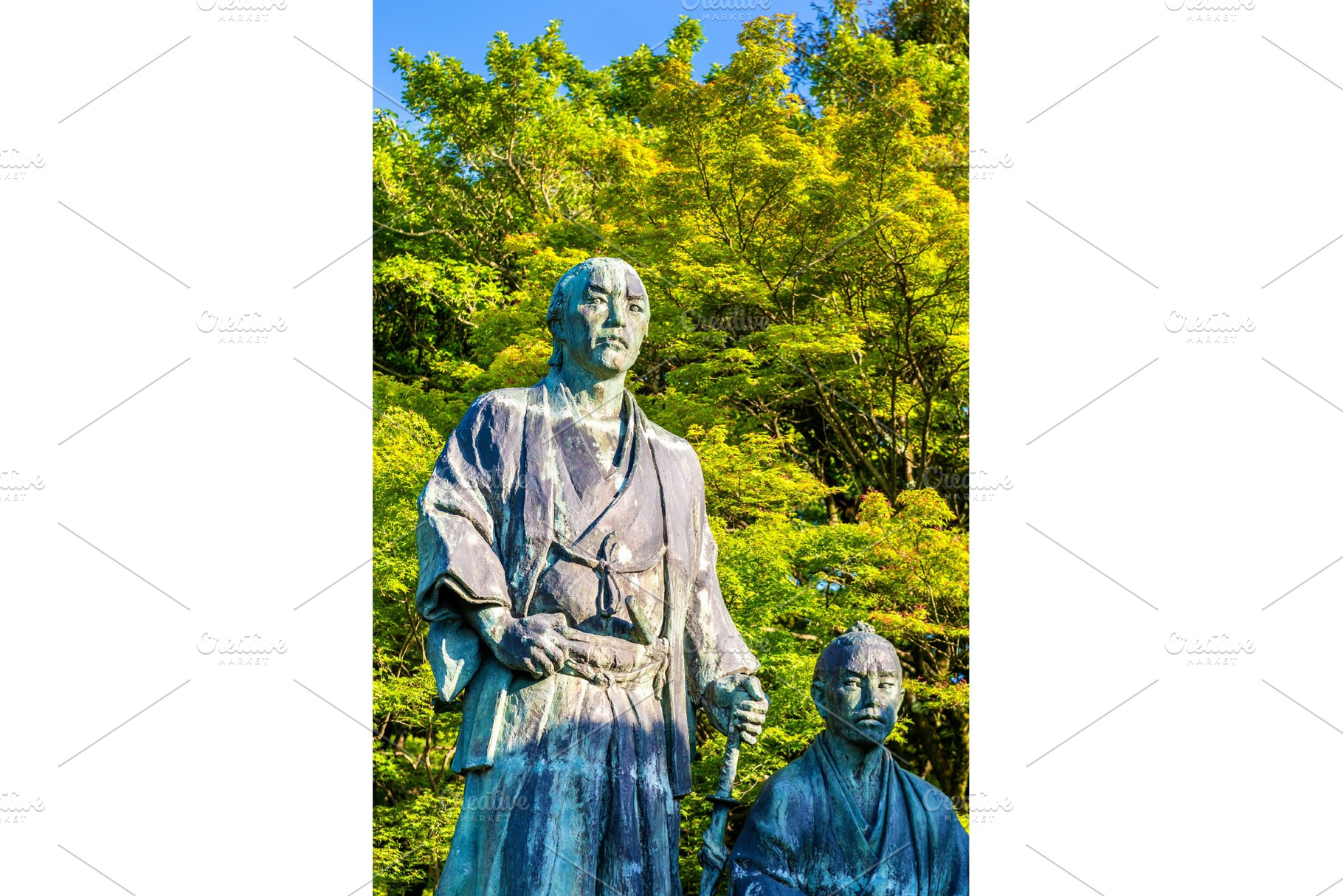 Samurai statue in Maruyama Park, Kyoto, an Arts & Entertainment Photo by Leonid Andronov