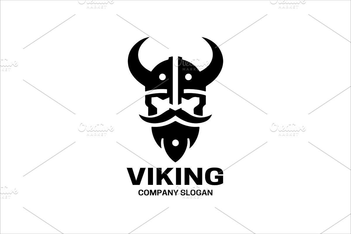Viking Logo Design Vector Template., a Branding & Logo Template by Vectorium Studio