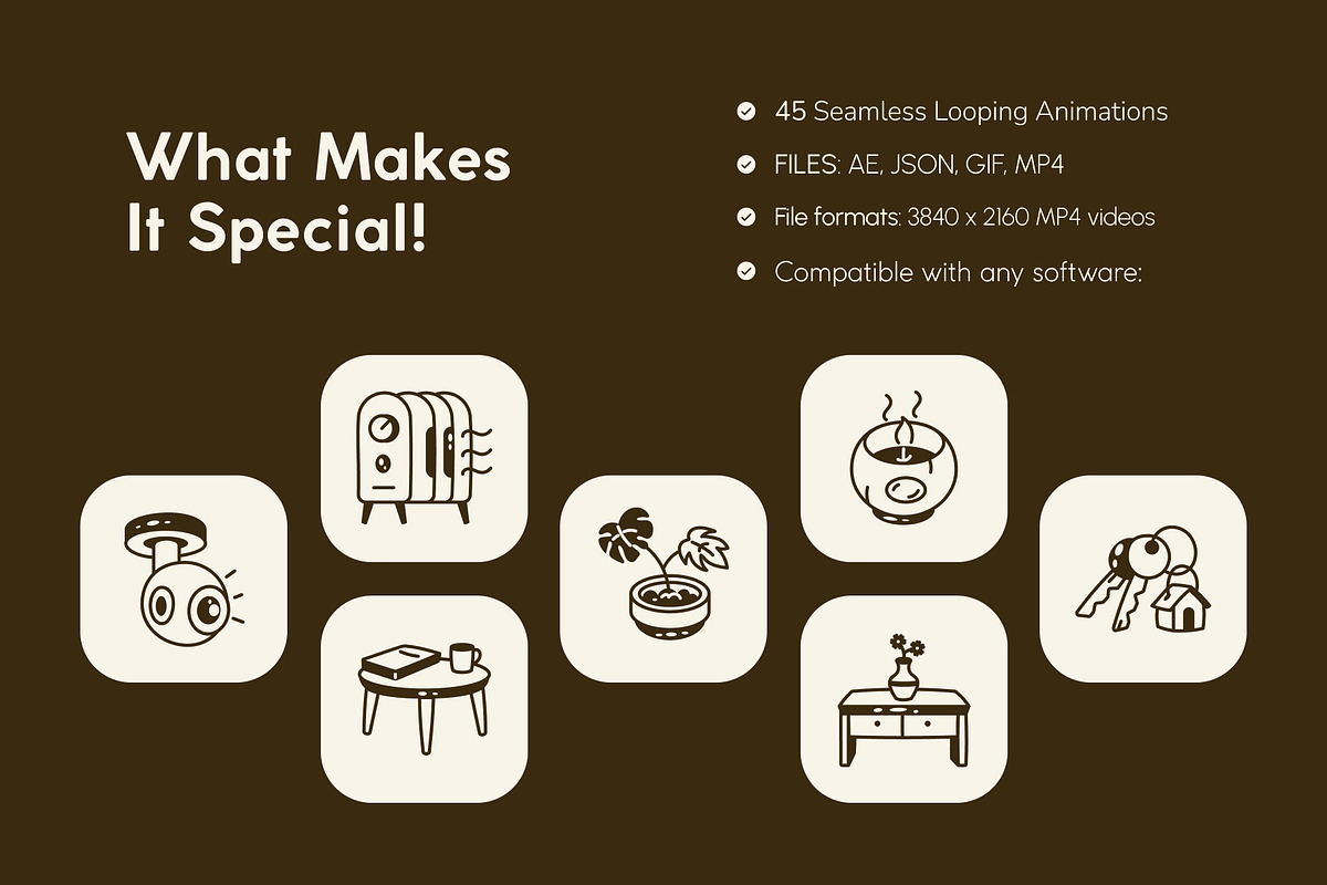 Animated House Doodle Icon Set, an Outline Icon by Vectors Market (Photo 2 of 5)