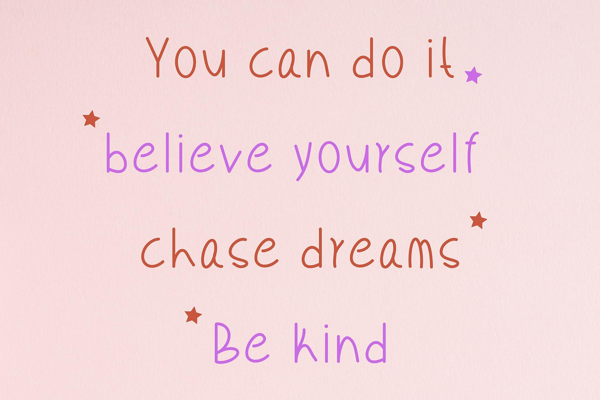 Happy child -  A Handwritten font, a Handwritten Font by Sk designs (Photo 6 of 7)