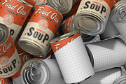 Food Can Packaging Mockup, a Packaging Mockup by graphicsauce (Thumbnail 4 of 4)