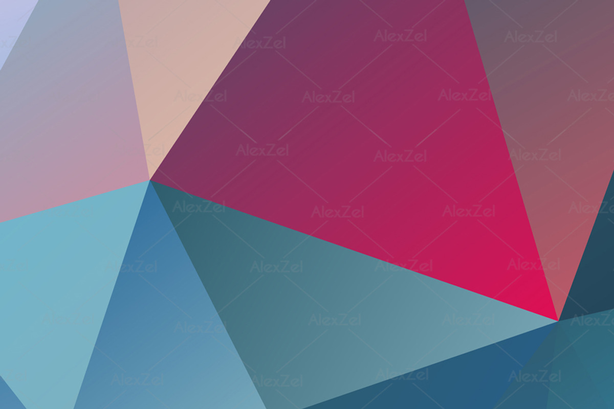 Geometric Triangle digital papers, a Pattern Graphic by AlexZeL (Photo 3 of 5)