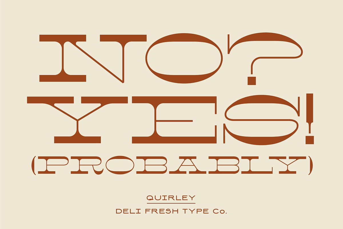 Quirley: A Western Slab Serif Font, a Slab Serif Font by DeliFreshTypeCo. (Photo 5 of 7)