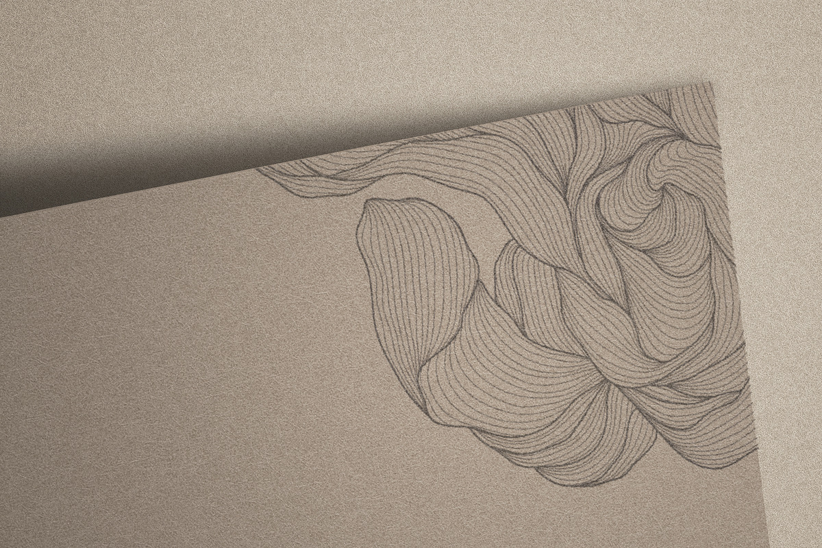 Flowers and Leaves Line Luxury Art, a Pattern Graphic by Marylia (Photo 25 of 27)