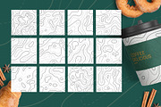 Seamless Pattern | Topographic Map, a Pattern Graphic by Thirtypath Studio (Thumbnail 6 of 6)