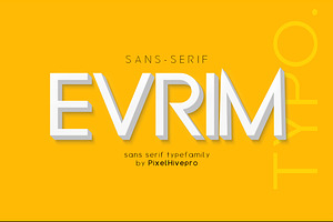 Evrim Sans Serif Font
