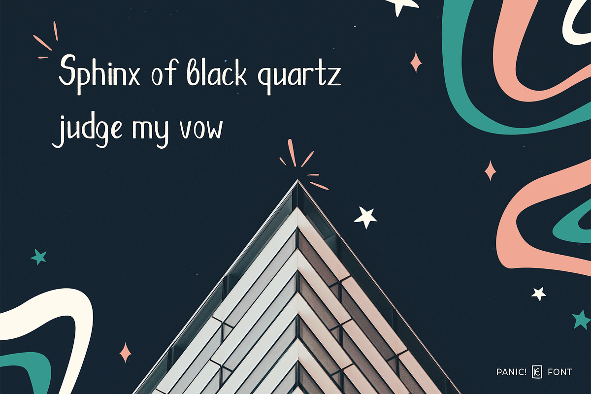 Panic! Fun Font - Latin & Cyrillic, a Sans Serif Font by SOVA (Photo 9 of 10)