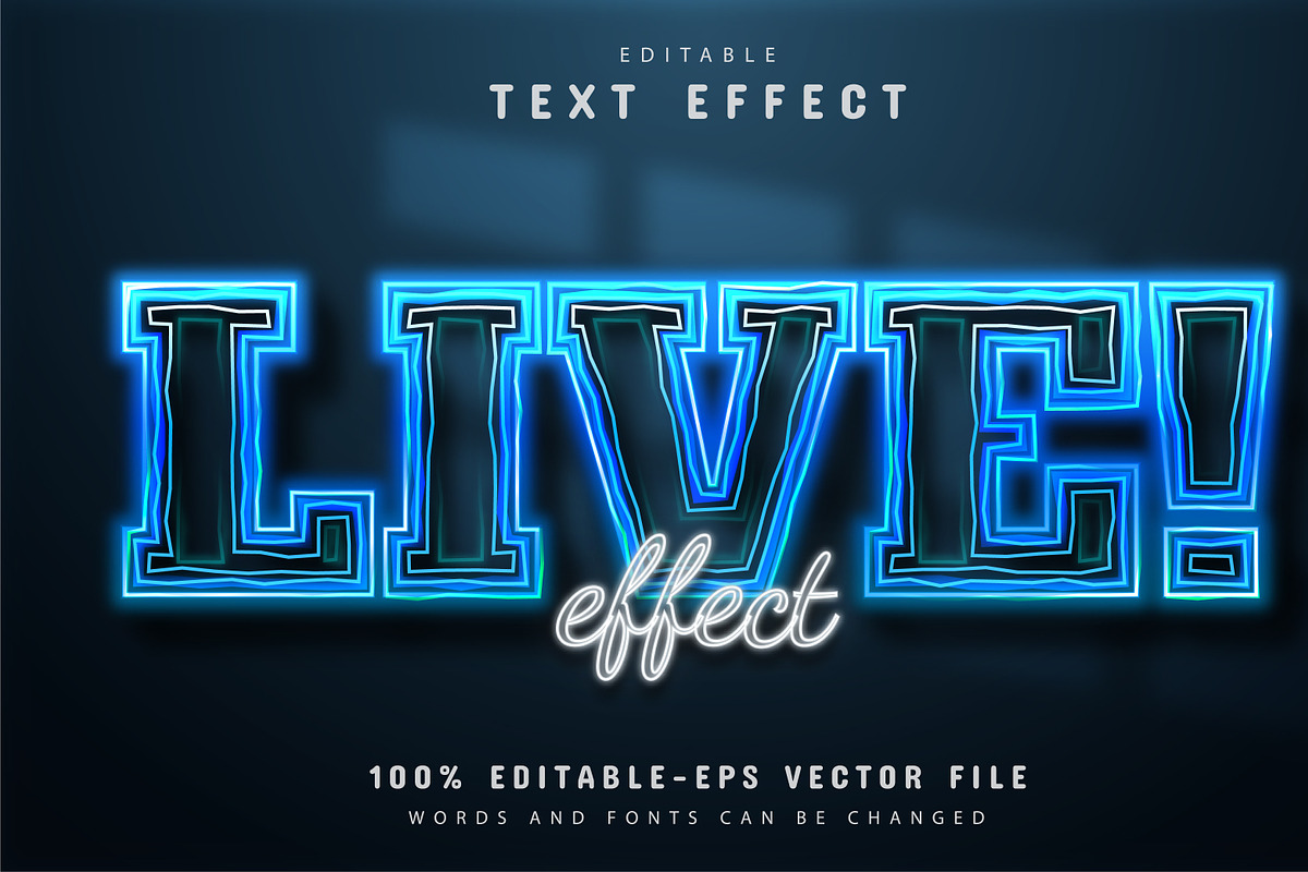 40 Neon text effect editable Vol 2, a Plug-in Add-On by Aglonemadesign (Photo 24 of 25)