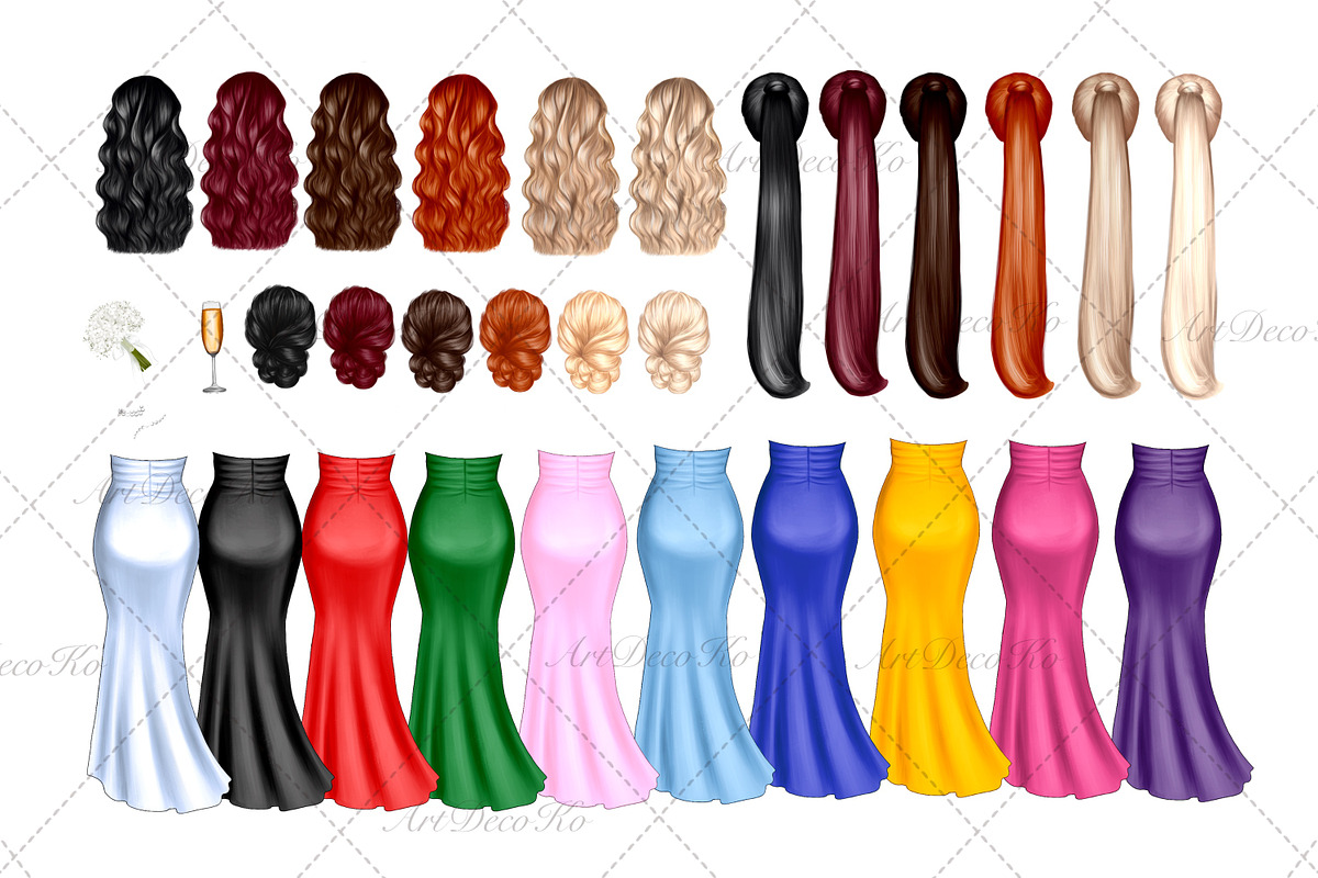 Bridesmaids Plus Size Art, a Person Illustration by DekoArt (Photo 2 of 4)