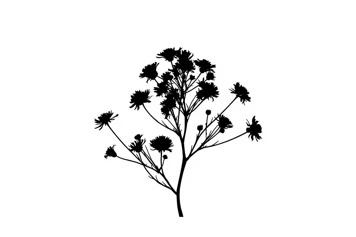 Wildflower Silhouette Vector Set, an Illustration by BIPLOB EXPERT (Photo 3 of 9)