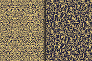 Set of 10 seampless pattern Baroque, a Pattern Graphic by NataLito (Thumbnail 5 of 6)