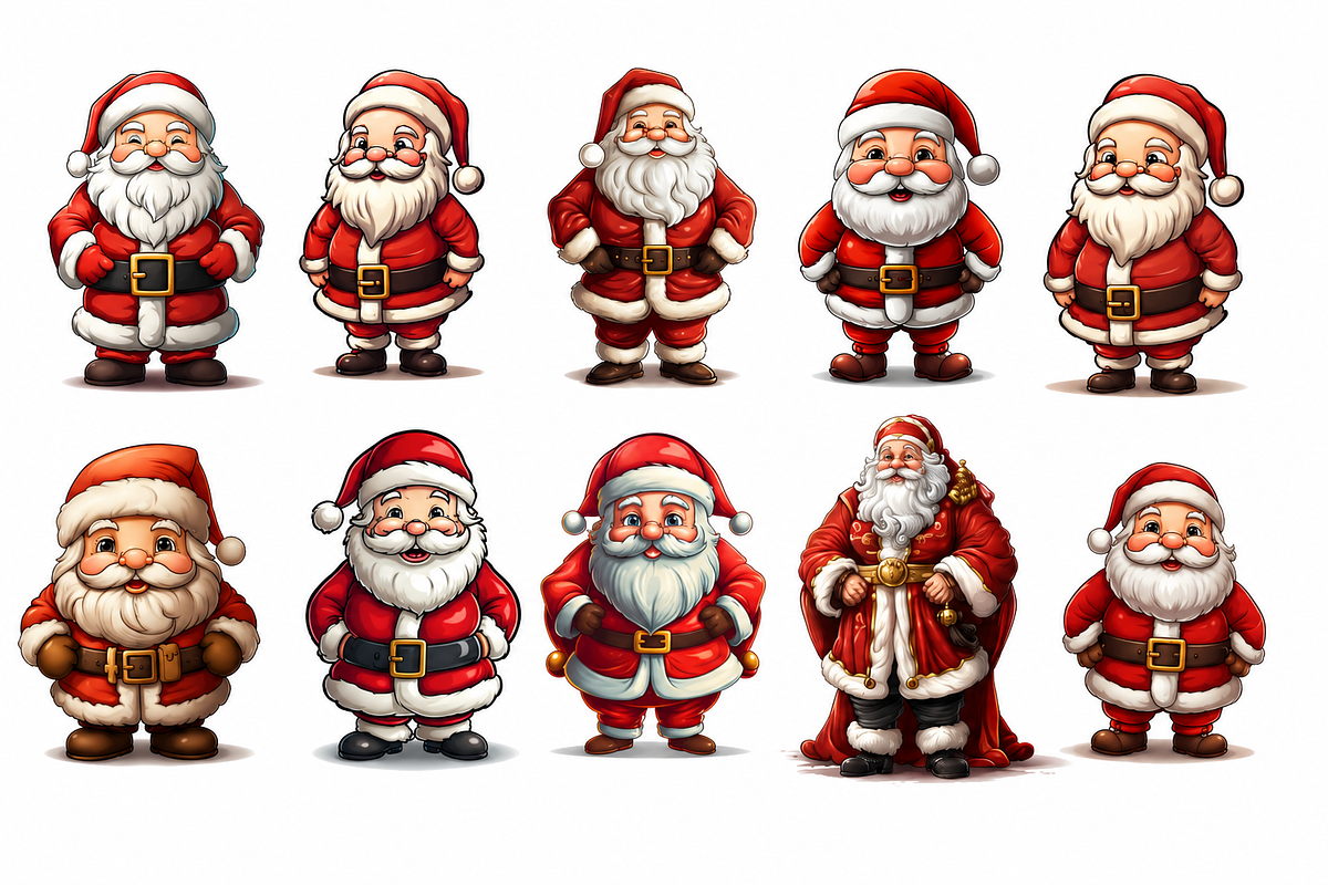 Santa Claus Sublimation Clipart, a Person Illustration by S Graphic Studio (Photo 2 of 3)