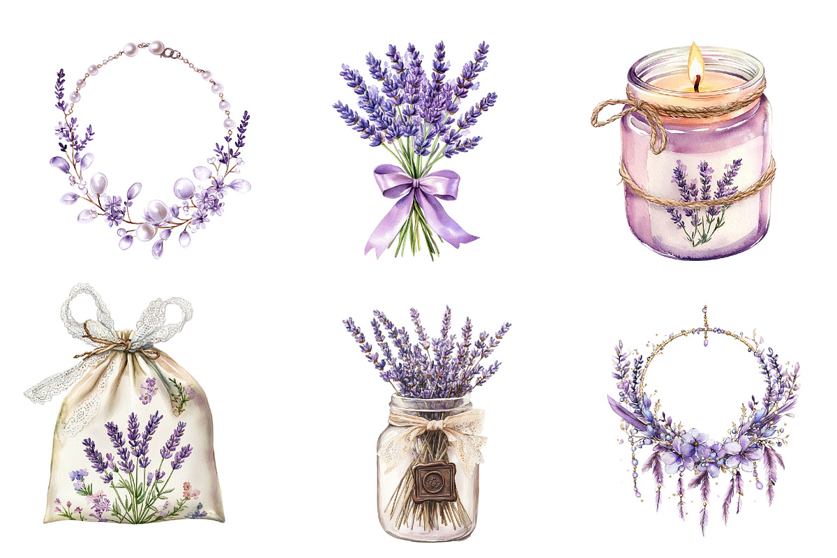 Lavender Mothers Day Clipart, an Illustration by CreationArt (Photo 3 of 5)