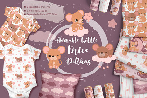 Adorable Little Mice Patterns