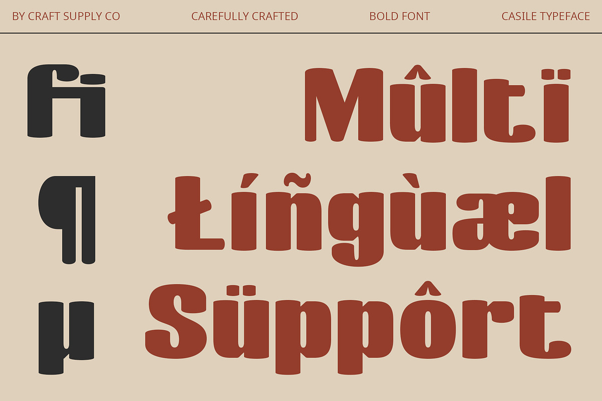 Casile – Bold Font, a Sans Serif Font by Craft Supply Co. (Photo 5 of 8)