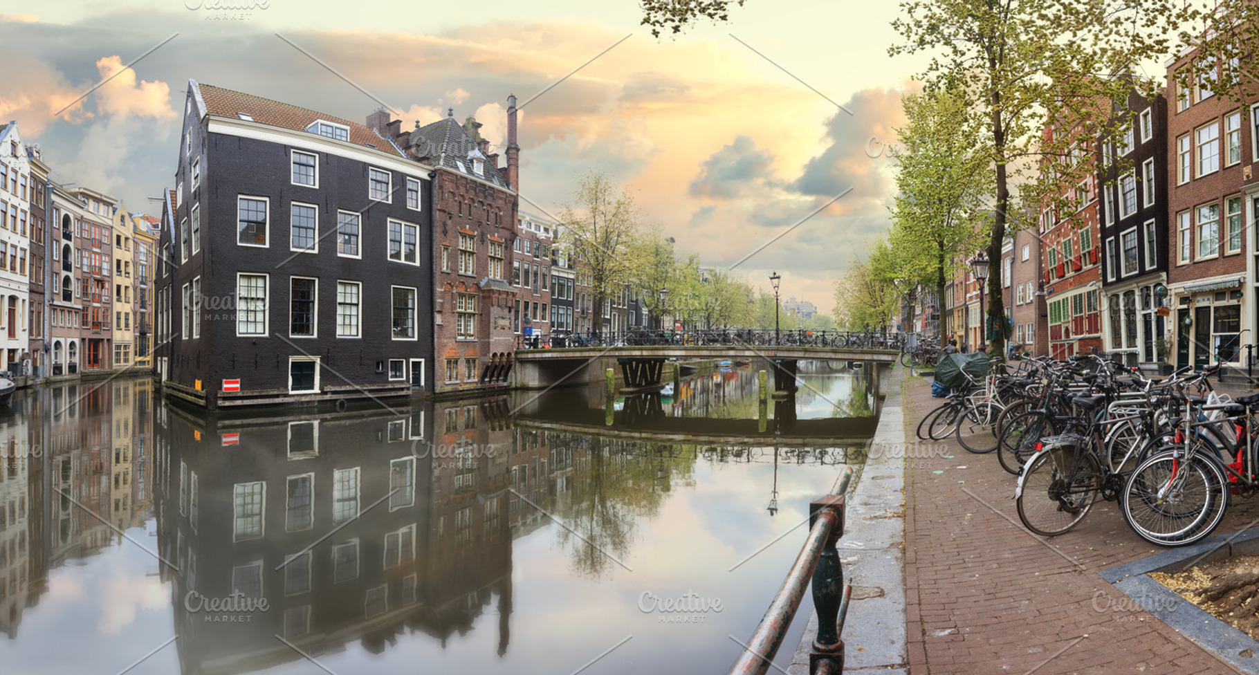 Old town of amsterdam containing amsterdam, panorama, and rossebuurt, an Architecture Photo by sweet spot
