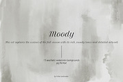 MOODY watercolor neutral backgrounds, a Texture Illustration by Yuliia Lashevska (Thumbnail 5 of 9)