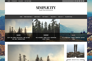 Simplicity - Clean Blog WP Theme