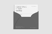 Greeting Card Mockup & Red Envelope, a Mockup by graphypix (Thumbnail 4 of 4)