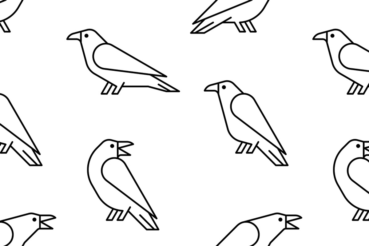 Raven Logo, a Graphic by NataliiaVolyk (Photo 6 of 6)