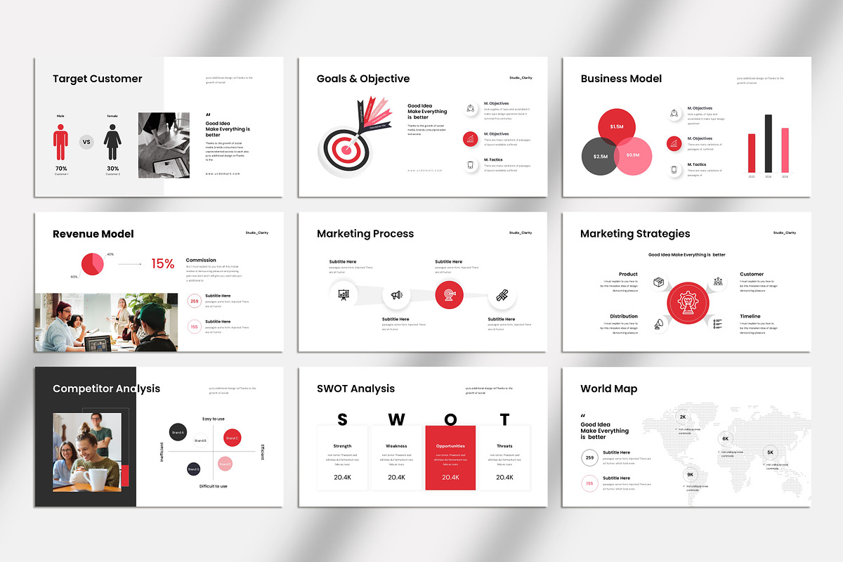 Business Pro Presentation Template, a Presentation Template by Studio_Clarity (Photo 5 of 6)
