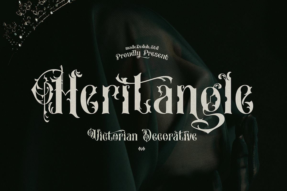 Heritangle Victorian Font, a Blackletter Font by madeDeduk (Photo 1 of 11)