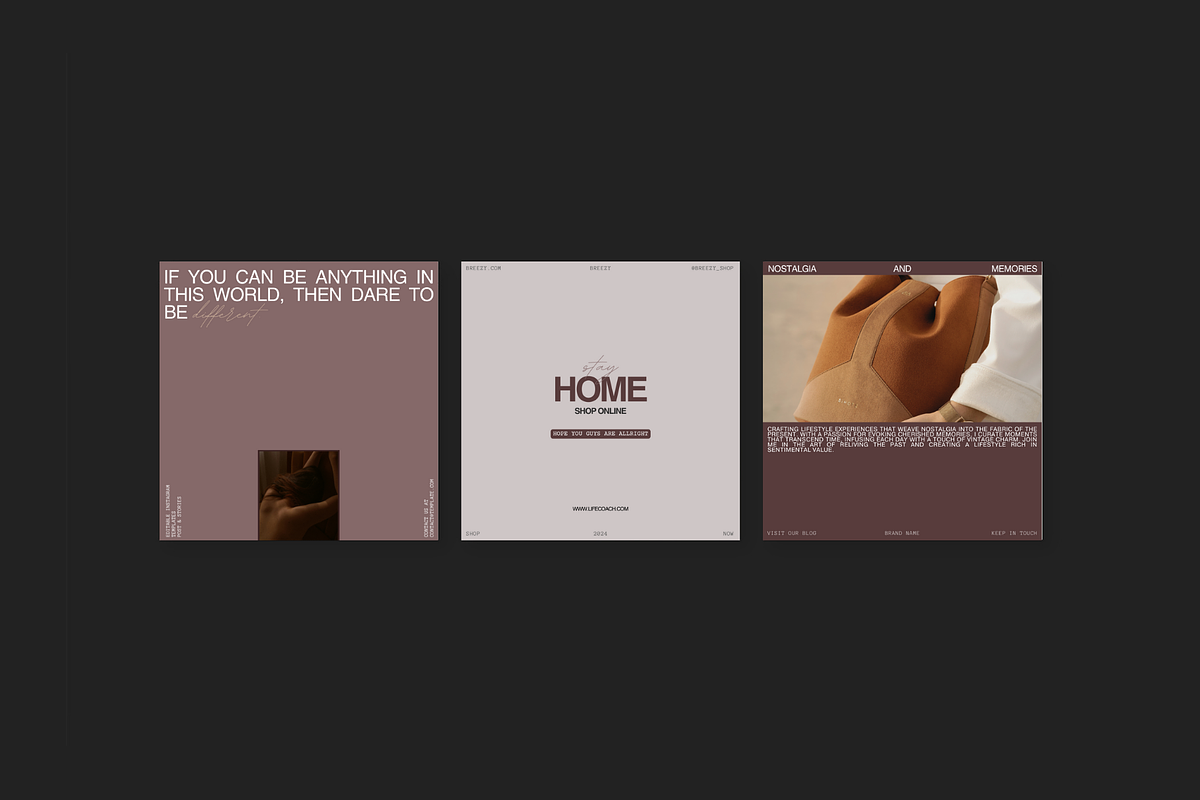 Instagram Templates for CANVA, a Social Media Template by Prapti Design