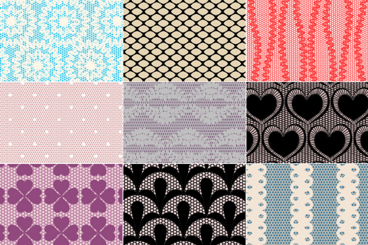 27 Lace Seamless Patterns preview 3