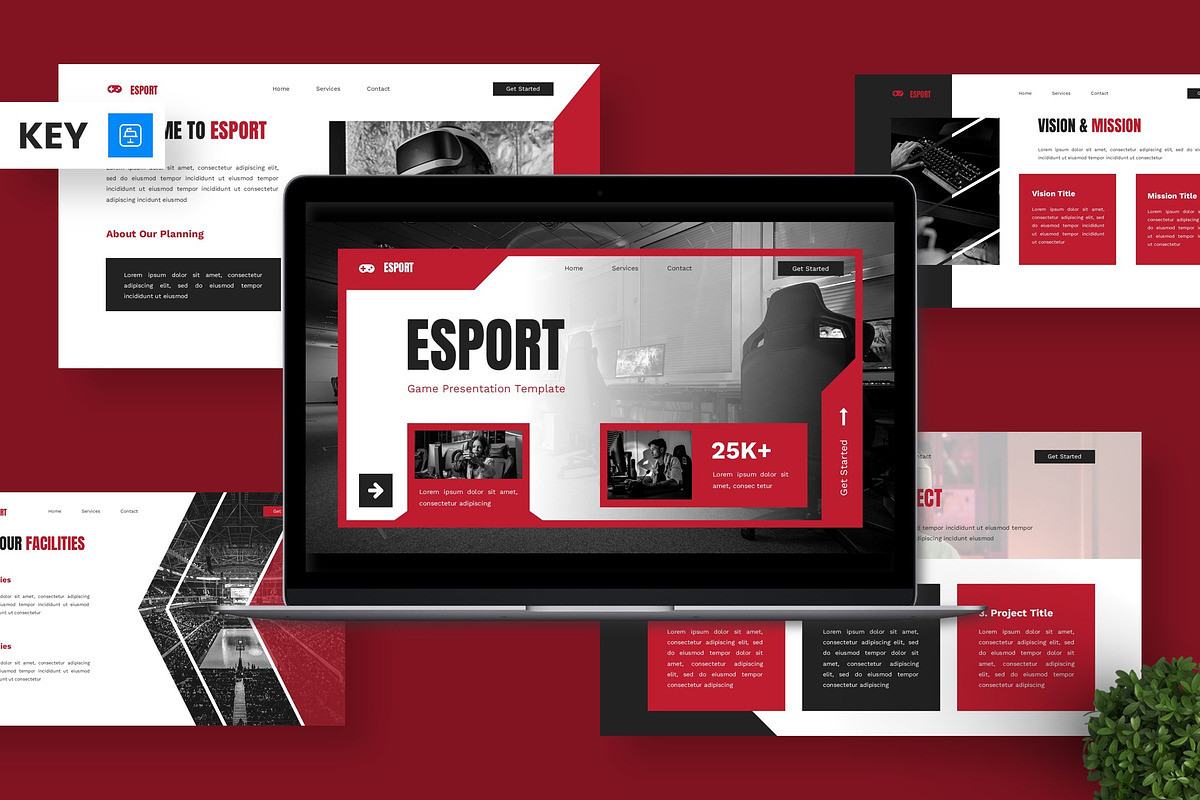 Esport - Game Keynote, a Presentation Template by Deepslide Studio (Photo 1 of 4)