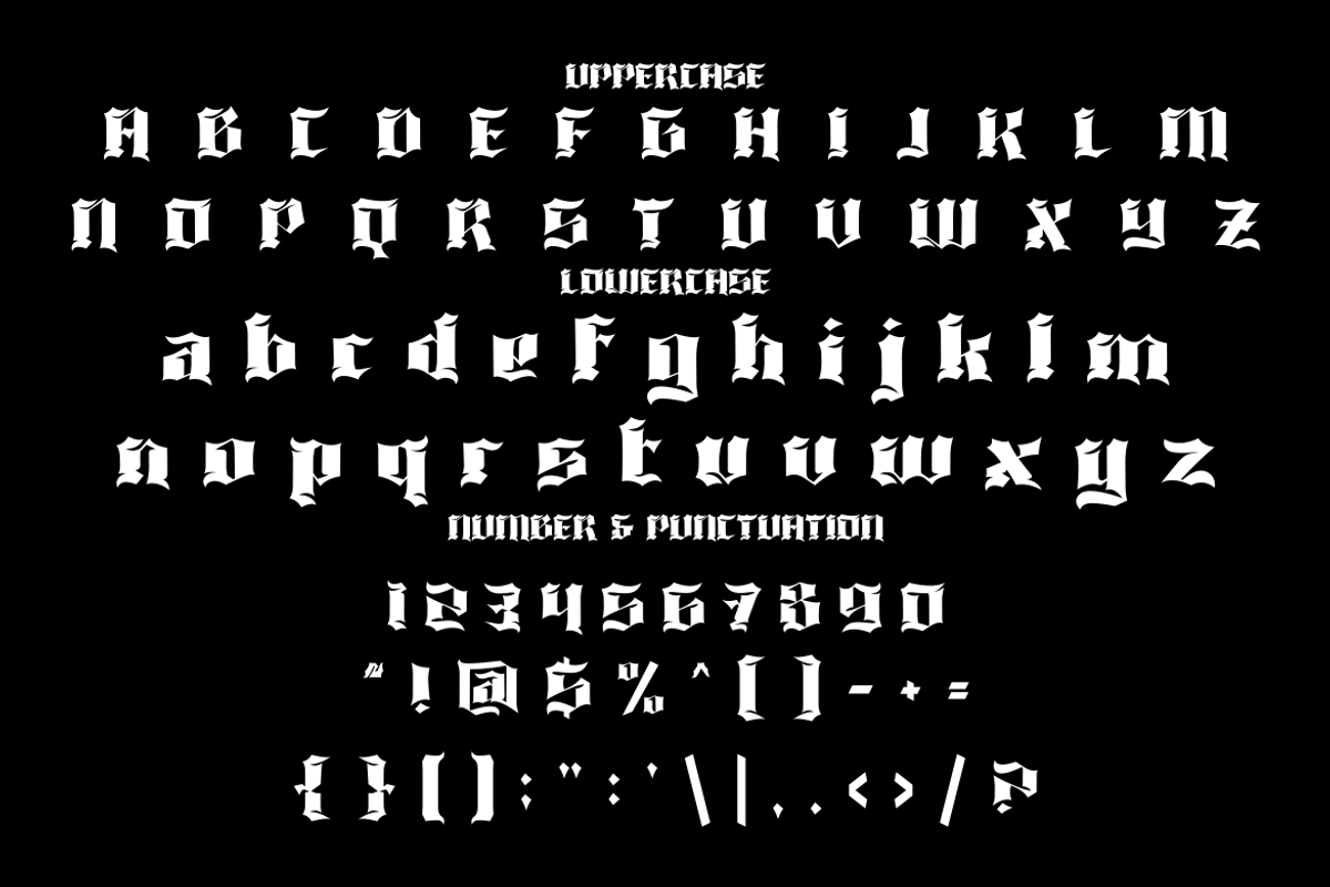Blckpunk Blackletter  Font, a Blackletter Font by PutraCetol Studio (Photo 5 of 5)