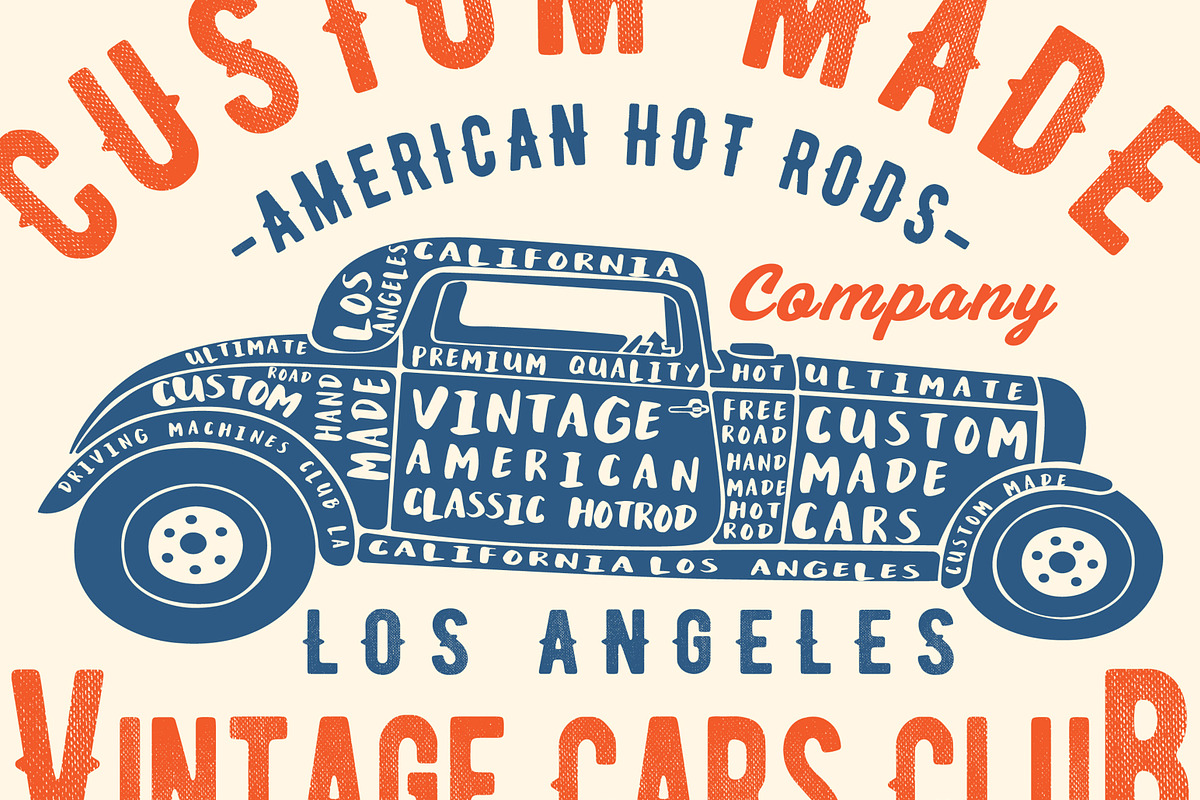 VECTOR SET OF VINTAGE CARS, an Illustration by ulasokuyucu (Photo 7 of 7)