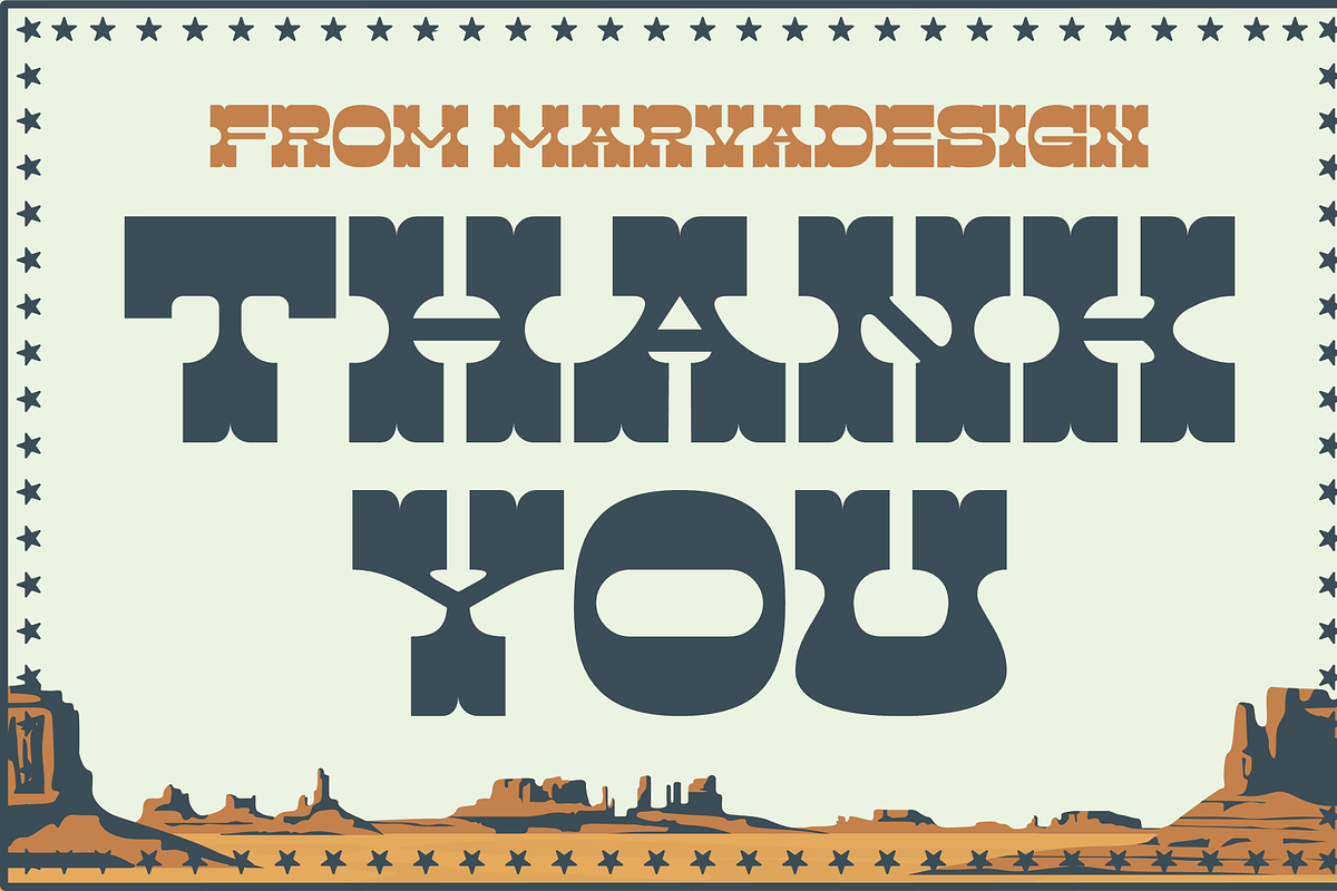 West Cactus - Western Display Font, a Slab Serif Font by Marvadesign (Photo 8 of 8)