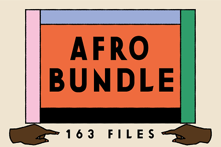 Afro Bundle 75% OFF, an Object Graphic by Emma Make