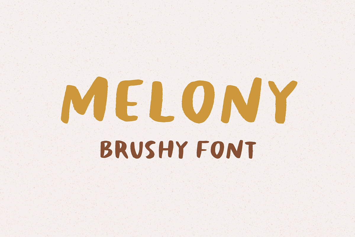 Melony Hand Drawn Brushy Font preview 5
