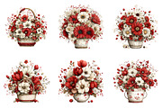 Spring flower basket clipart, an Illustration by SinaCreation (Thumbnail 3 of 11)
