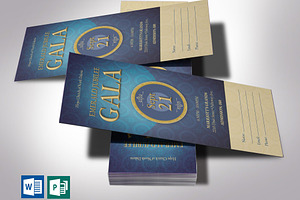 Anniversary Banquet Ticket Word