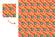 Geometric Floral Seamless Pattern, a Pattern Graphic by ItsReksita Pattern (Thumbnail 7 of 10)