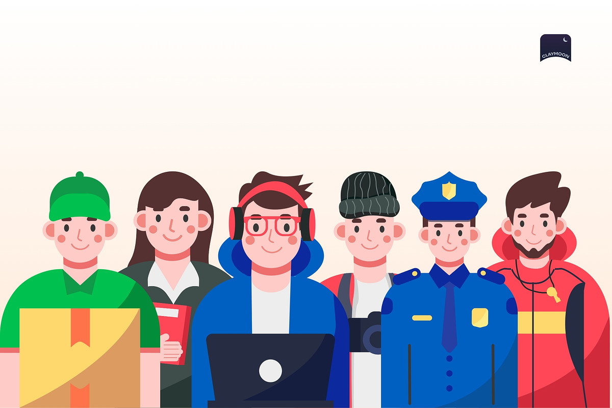 Profession & Job Avatar Illustration, an Object Graphic by Claymoon Lab (Photo 2 of 3)