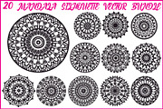 Boho Floral Mandala Vector Pack, an Illustration by Artivon (Thumbnail 1 of 20)