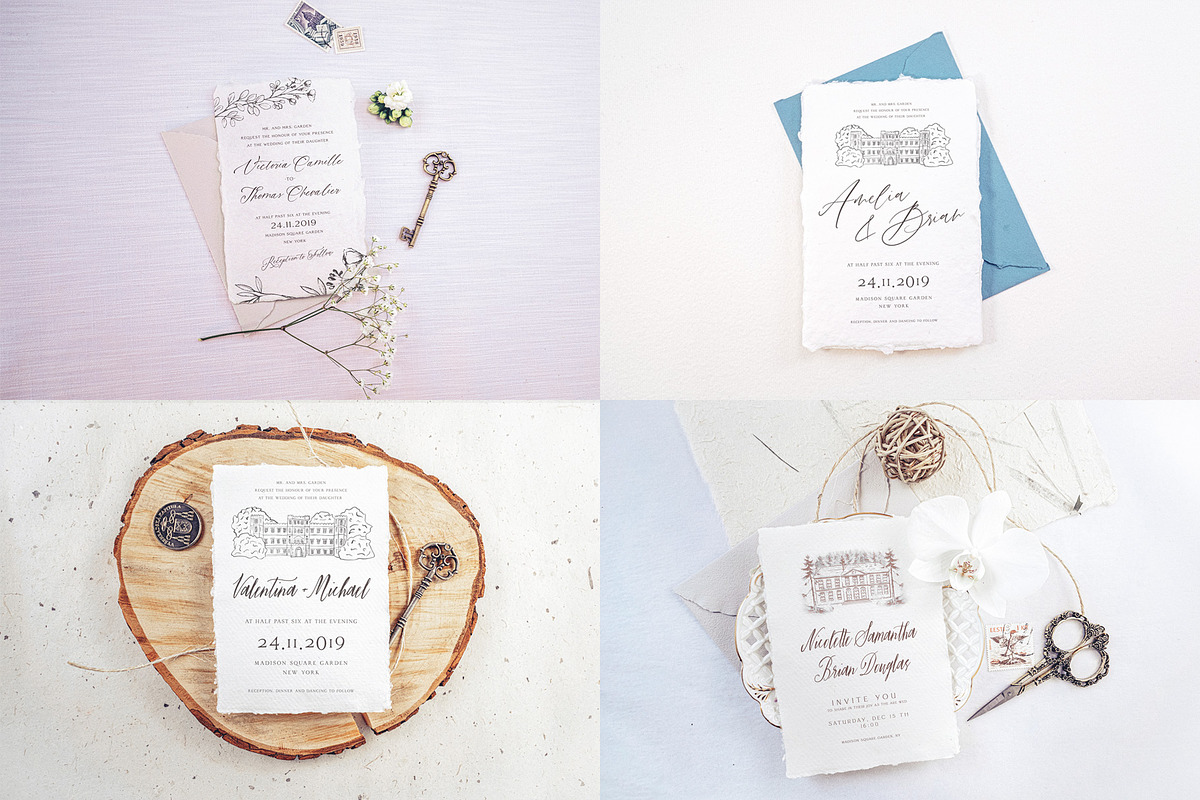 98 Wedding Mockups BUNDLE, a Print Template by Ivan Rosenberg (Photo 12 of 15)