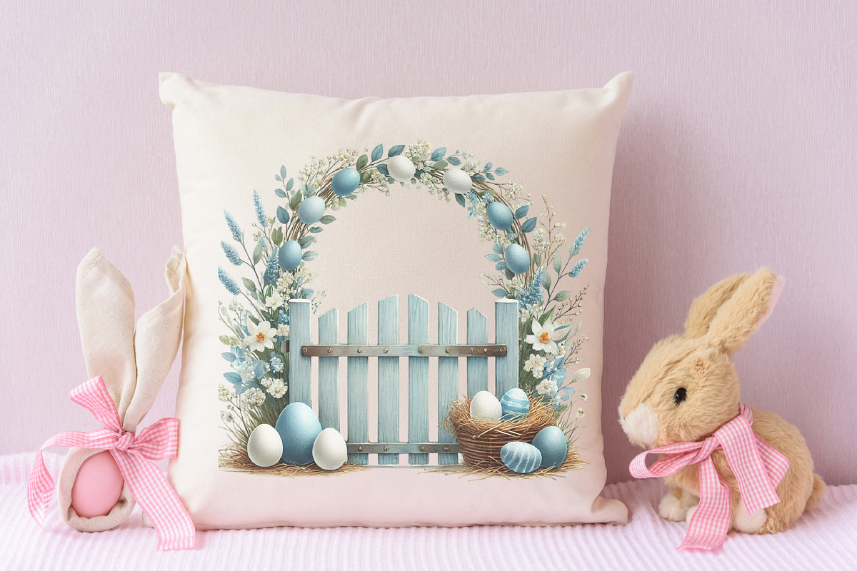 Neutral white Easter clipart, an Illustration by RobertsArt (Photo 5 of 7)