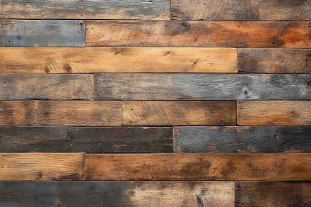 Rustic Reclaimed Wood Wall Paneling, an Abstract Photo by Pixeness