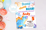 Dinosaurs watercolor, cute dino's, an Animal Illustration by RivusArt (Thumbnail 4 of 9)