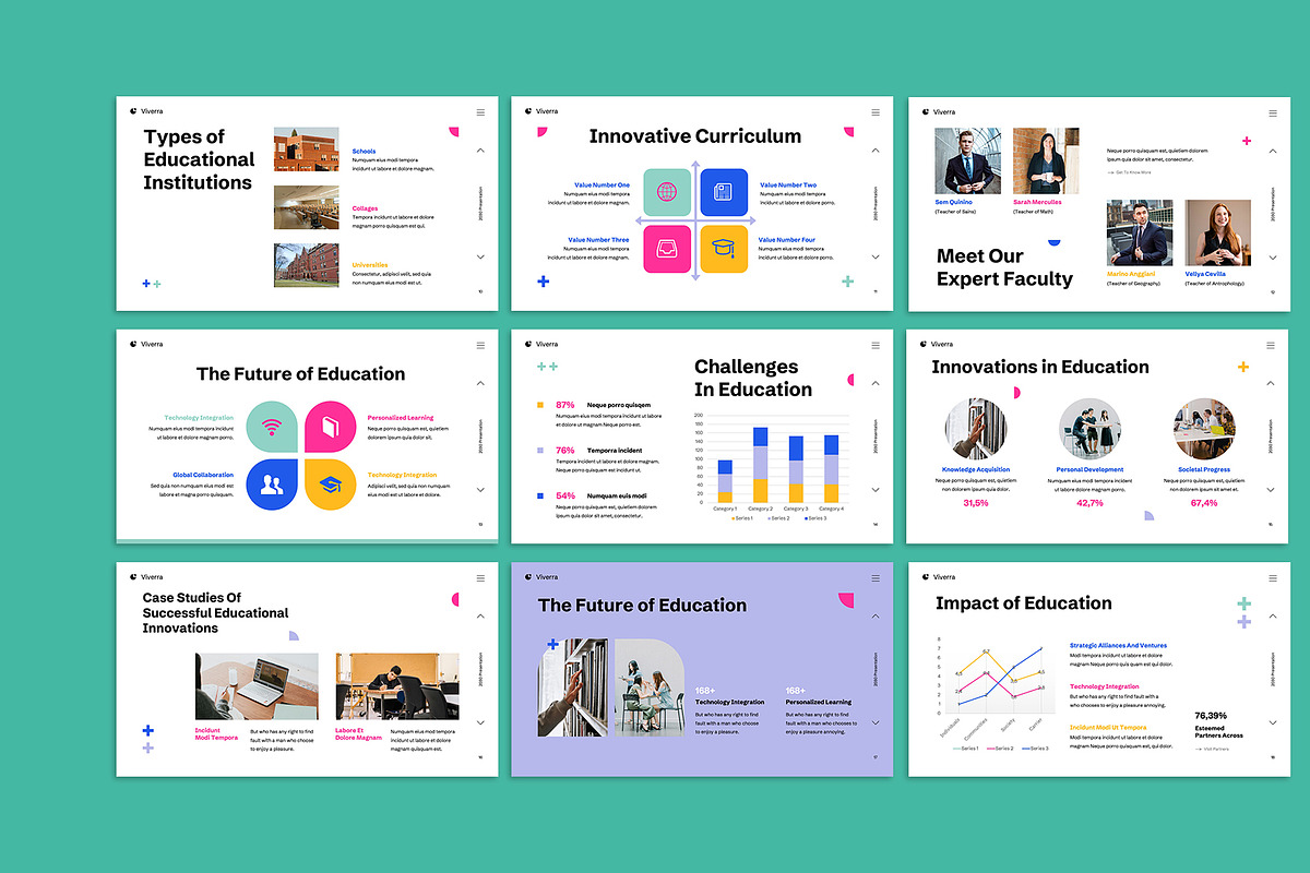 Teal Education Google Slide, a Presentation Template by Neermana (Photo 3 of 5)