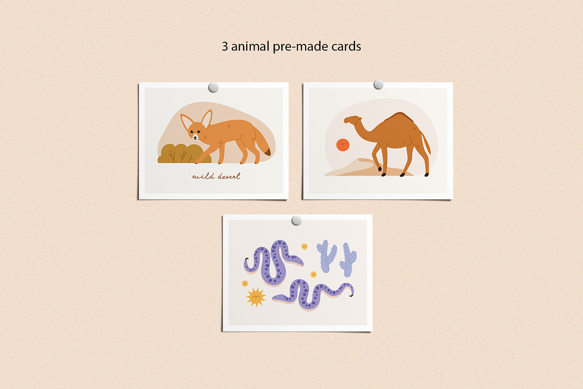 Desert Landscape and Clip Art, a Seasonal Illustration by Sweet Corner (Photo 9 of 13)