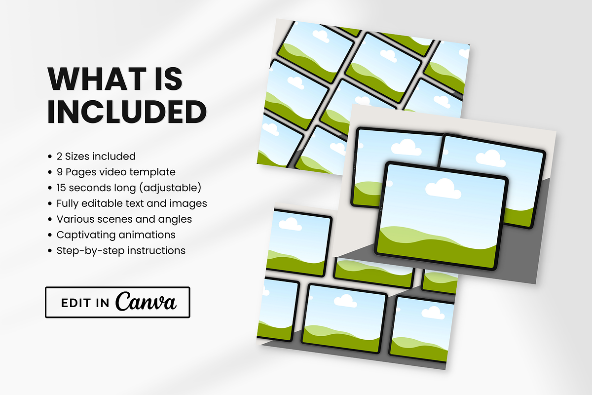 Digital Tablet Listing Video Canva, a Templates & Theme by DigiPax (Photo 2 of 7)
